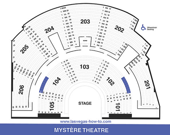 Mystere Cirque Du Soleil Las Vegas Seating Chart